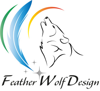  Feather Wolf Design