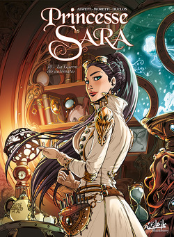 Couverture de Princesse Sara, Tome 10 : La Guerre des automates