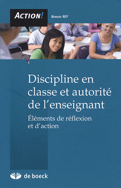 Couverture de Discipline en classe et autorité de l'enseignant