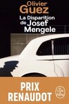 couverture La Disparition de Josef Mengele