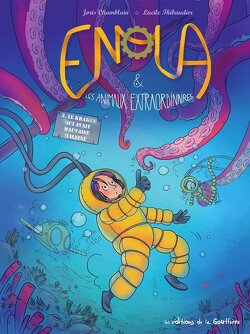 Couverture de Enola et les animaux extraordinaires, Tome 3 : Le kraken qui avait mauvaise haleine