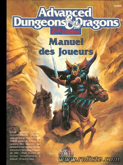 Couverture de Règles avancées donjons et dragons : Manuel des joueurs 2ème Ed.