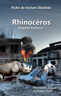 Couverture de Fiche de lecture illustrée - Rhinocéros, d'Eugène Ionesco