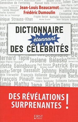 Couverture de Dictionnaire étonnant des célébrités