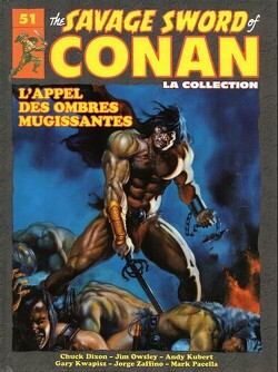 Couverture de The savage sword of Conan, Tome 51 : L'Appel des ombres mugissantes