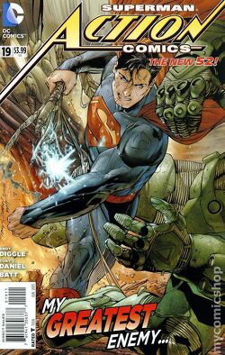 Couverture de The New 52 - Action Comics, Tome 19 : Hybrid, Part 1