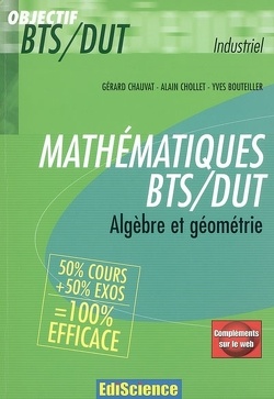 Couverture de Mathématiques BTS-DUT : algèbre et géométrie