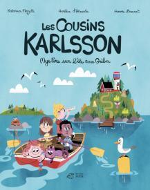 Couverture de Les cousins Karlsson t1 mystère sur l'île aux Grèbes