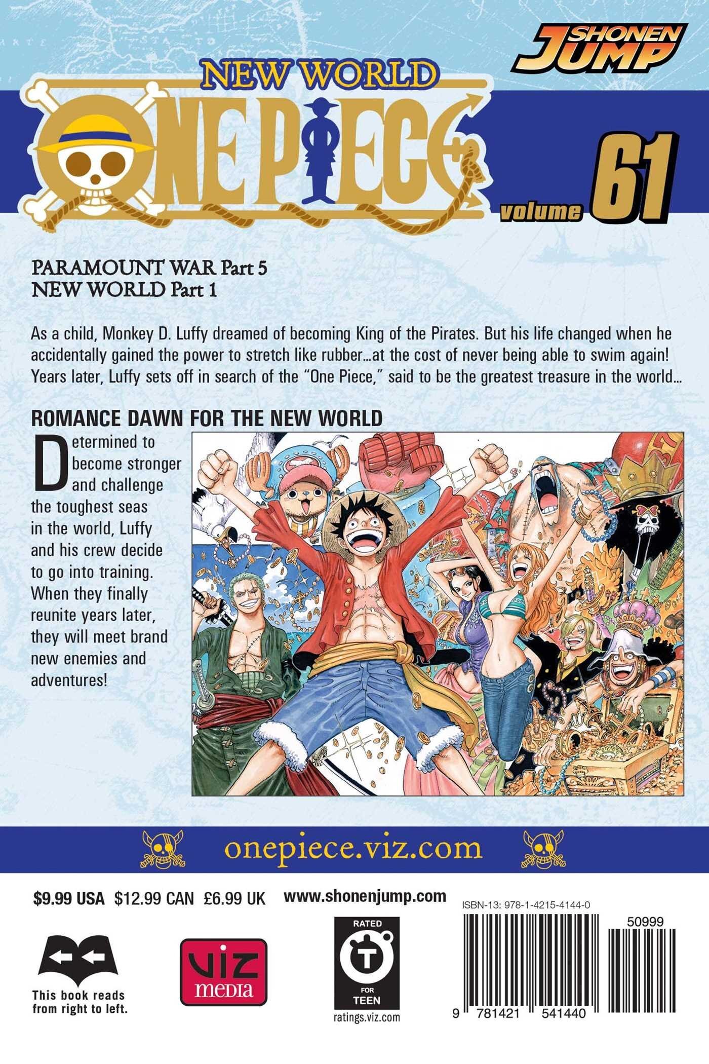 Couvertures Images Et Illustrations De One Piece Tome 61 A L Aube D Une Grande Aventure Vers Le Nouveau Monde De Eiichirō Oda