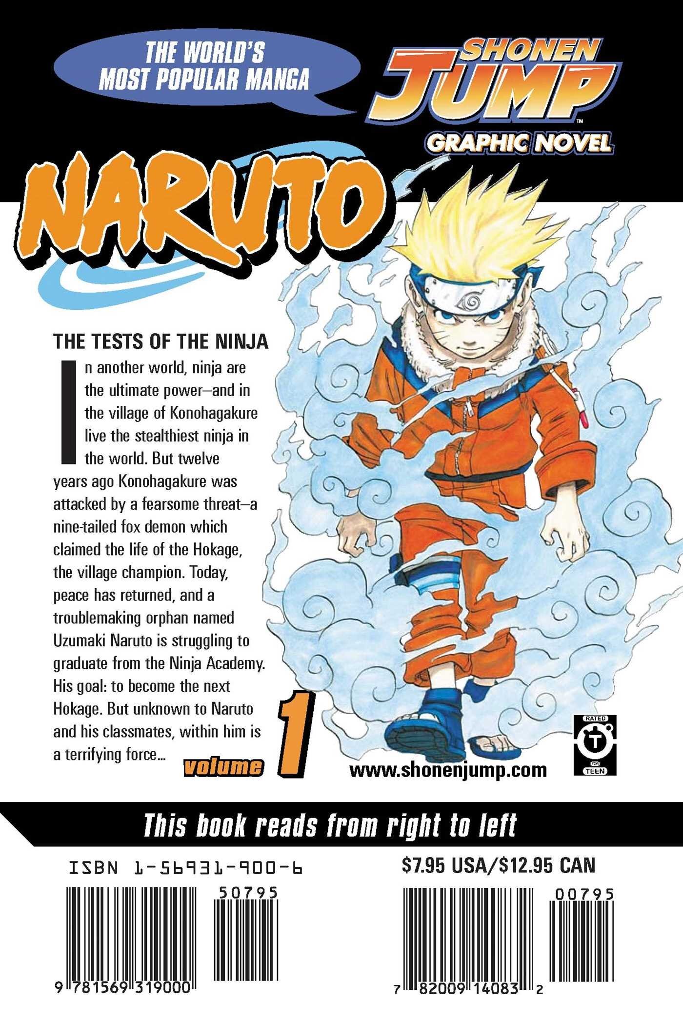 Couvertures, images et illustrations de Naruto, Tome 1 : Naruto Uzumaki !!  de Masashi Kishimoto