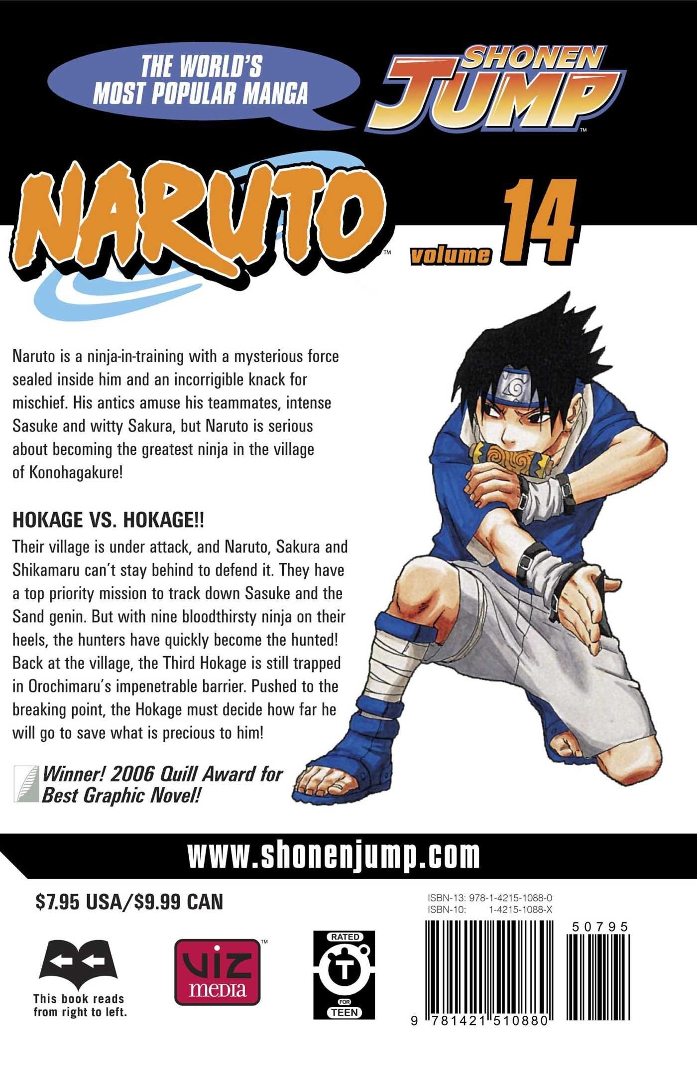 NARUTO vol 14 [MANGA PT] :: HOKAGE CONTRA HOKAGE! – 7D Comics FX