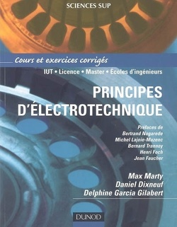 Couverture de Principes d'électrotechnique : cours et exercices corrigés