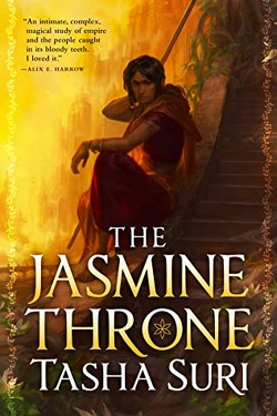 Couverture de Les Royaumes ardents, Tome 1 : Le Trône de jasmin