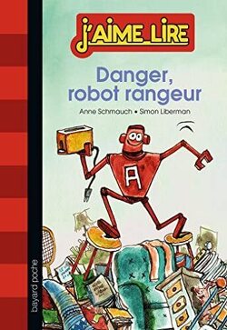 Couverture de J'aime lire, n° 411 : Danger, robot rangeur !