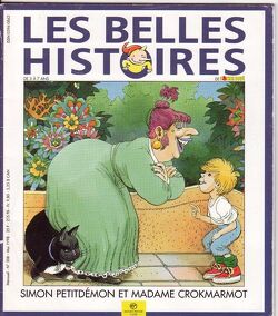 Couverture de Les Belles Histoires de Pomme d'Api, n°308 : Simon Petitdémon et Madame Crokmarmot