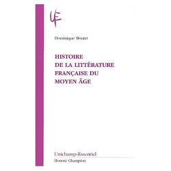 Couverture de Histoire de la littérature française du Moyen Âge