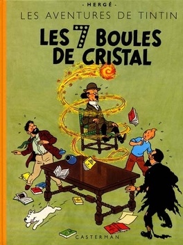 Couverture du livre : Les Aventures de Tintin, Tome 13 : Les Sept Boules de cristal
