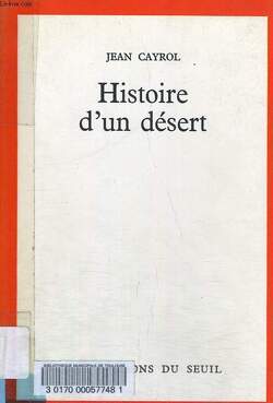 Couverture de Histoire d'un désert