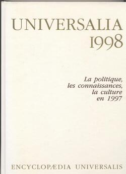 Couverture de Encyclopédiae Universalis Année 1998