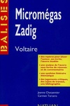 couverture Balises – Voltaire : Micromégas & Zadig