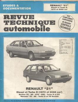 RTA Renault 21 diesel et turbo diesel - Livre de Revue Technique Automobile
