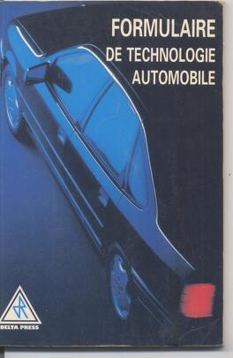 Couverture du livre : Formulaire de technologie automobile