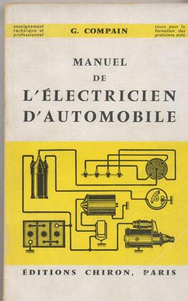 Couverture du livre Manuel de l'électricien d'automobile