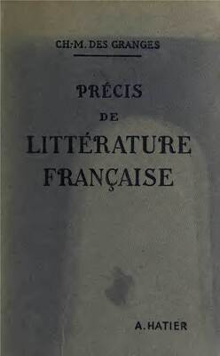 Couverture de Précis de littérature française