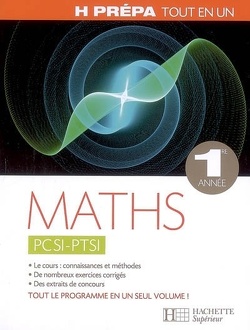Couverture de Maths PCSI PTSI 1re année : tout en un