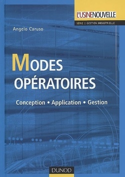 Couverture de Modes opératoires : conception, application, gestion