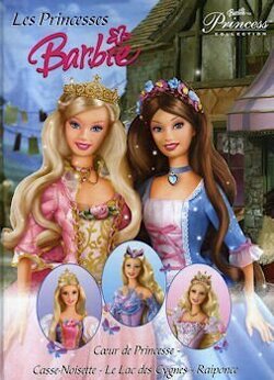 Couverture de Les Princesses Barbie : Coeur de Princesse - Casse-Noisette - Le Lac des Cygnes - Raiponce