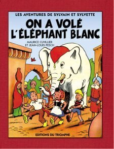 Couverture de Les Nouvelles Aventures de Sylvain et Sylvette, Tome 2 : On a volé l'éléphant blanc