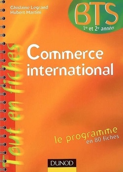 Couverture de Commerce international, BTS 1re et 2e années