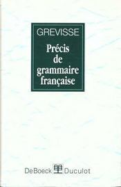 Couverture de Précis de Grammaire française