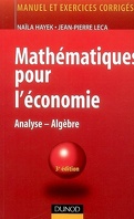 Mathématiques pour l'économie : analyse-algèbre
