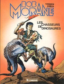Couverture de Bob Morane, Les chasseurs de dinosaures (Bd)