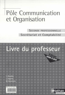 Couverture de Seconde professionnelle, secrétariat et comptabilité : livre du professeur