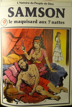 Couverture de La bible en bande dessinée, tome 9 (ancien testament): Samson le maquisard aux 7 nattes