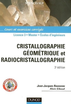 Couverture de Cristallographie géométrique et radiocristallographie : cours et exercices corrigés