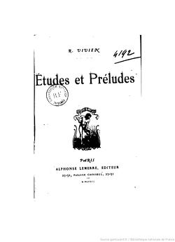 Couverture de Études et préludes