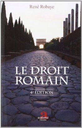Couverture du livre : Le droit romain