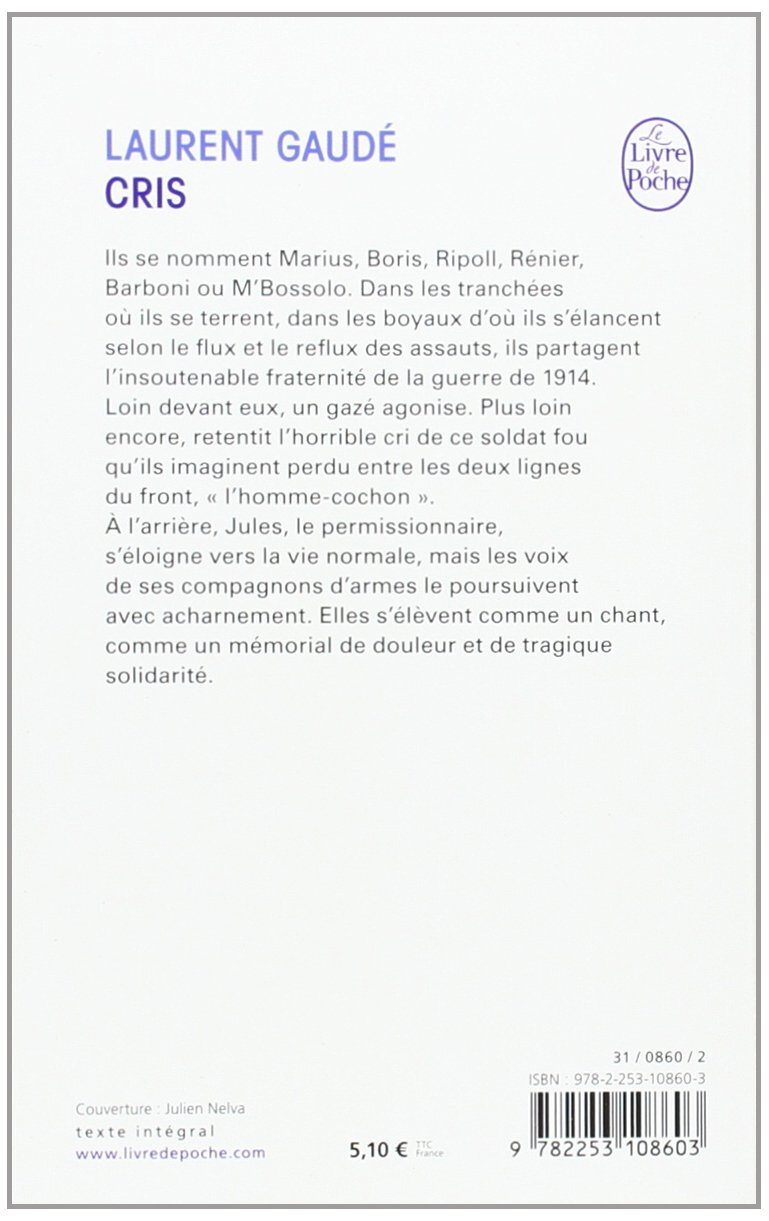 Résumé Du Livre Cris De Laurent Gaudé Couvertures, images et illustrations de Cris de Laurent Gaudé