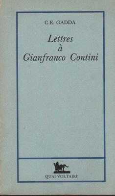 Couverture de Lettres à Gianfranco Contini : [1934-1967]