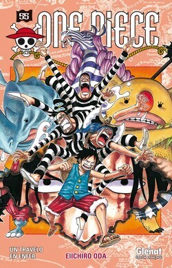 Couverture de One Piece, Tome 55 : Un travelo en enfer