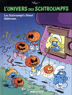 Couverture de L'univers des Schtroumpfs, tome 5 : Les Schtroumpfs fêtent Halloween