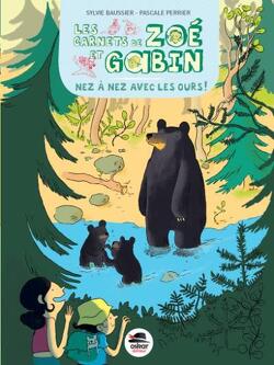 Couverture de Les Carnets de Zoé et Gabin, Tome 4 : Nez à nez avec les ours
