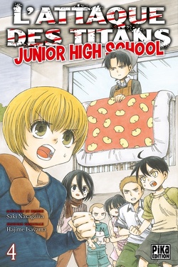 Couverture de L'Attaque des Titans - Junior High-School, tome 4