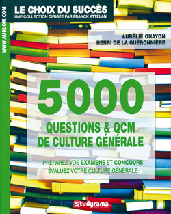 Couverture de 5 000 questions et QCM de culture générale