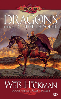 Couverture de La guerre des âmes, tome 1 : Dragons d'un coucher de soleil