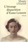 couverture L'Étrange Disparition d'Esme Lennox 